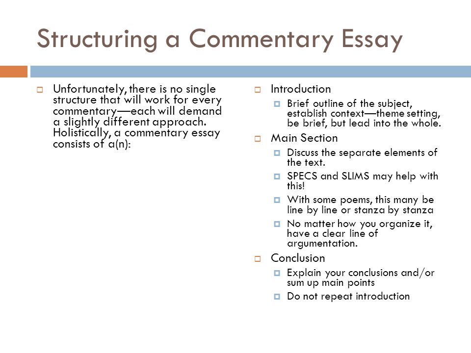 Commentary Essay Topics: Making Your Paper Stand Out